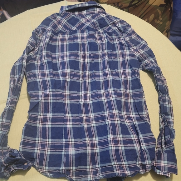 Ambiance Apparel Button Down Plaid shirt - Picture 3 of 9